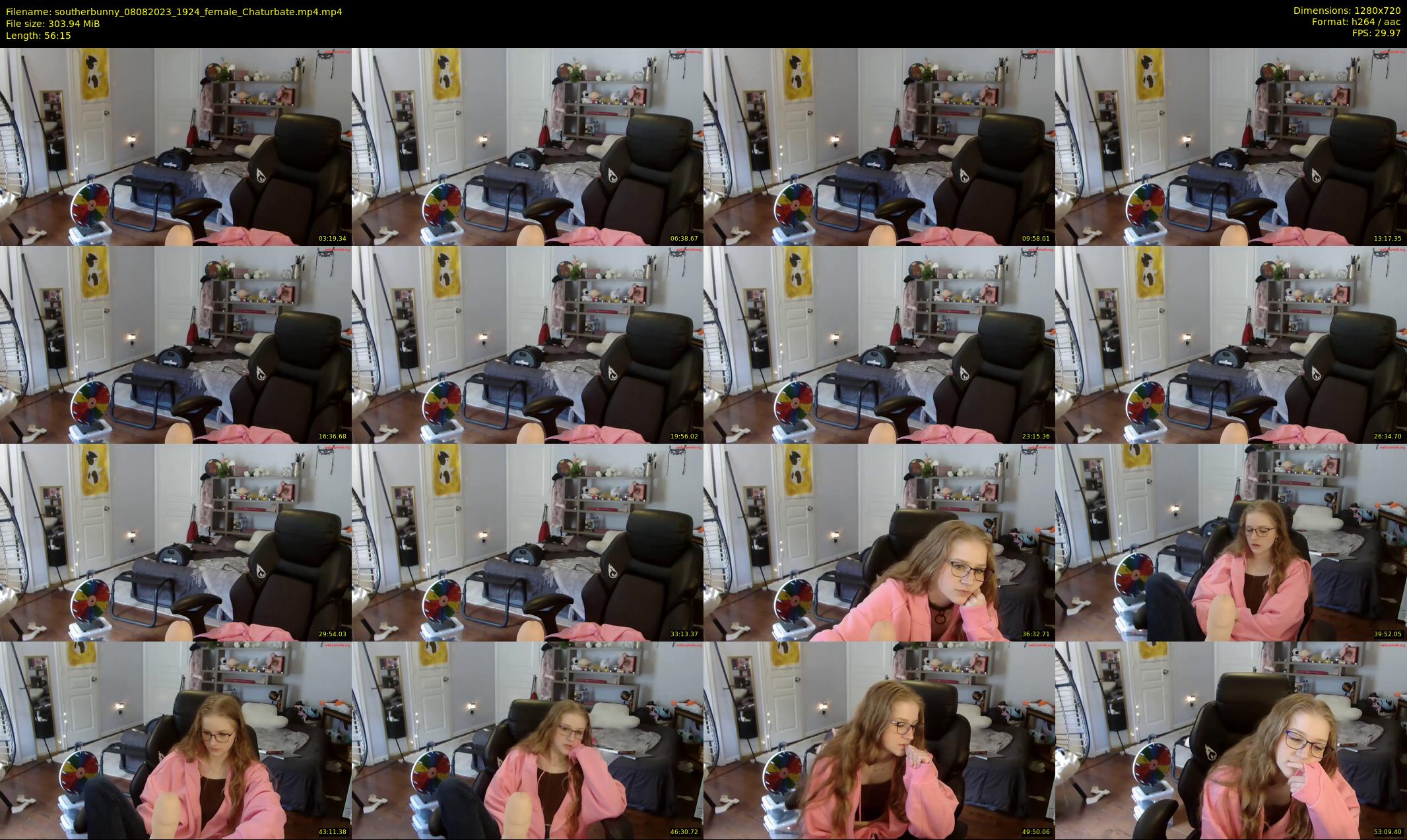 southerbunny — 57 minute Chaturbate female cam show recording, 720p, Aug 8, 2023