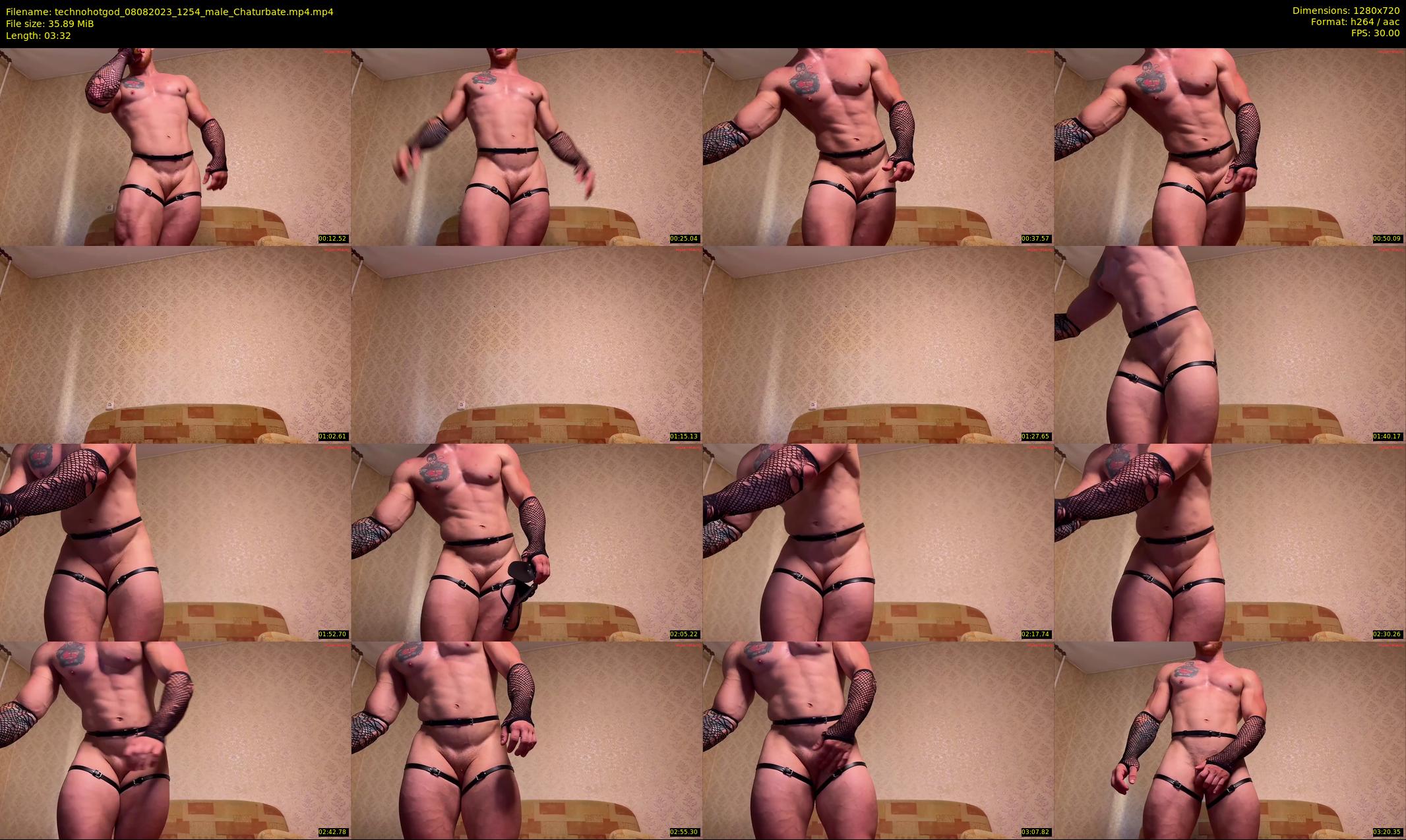 technohotgod — 4 minute Chaturbate male cam show recording, 720p, Aug 8, 2023