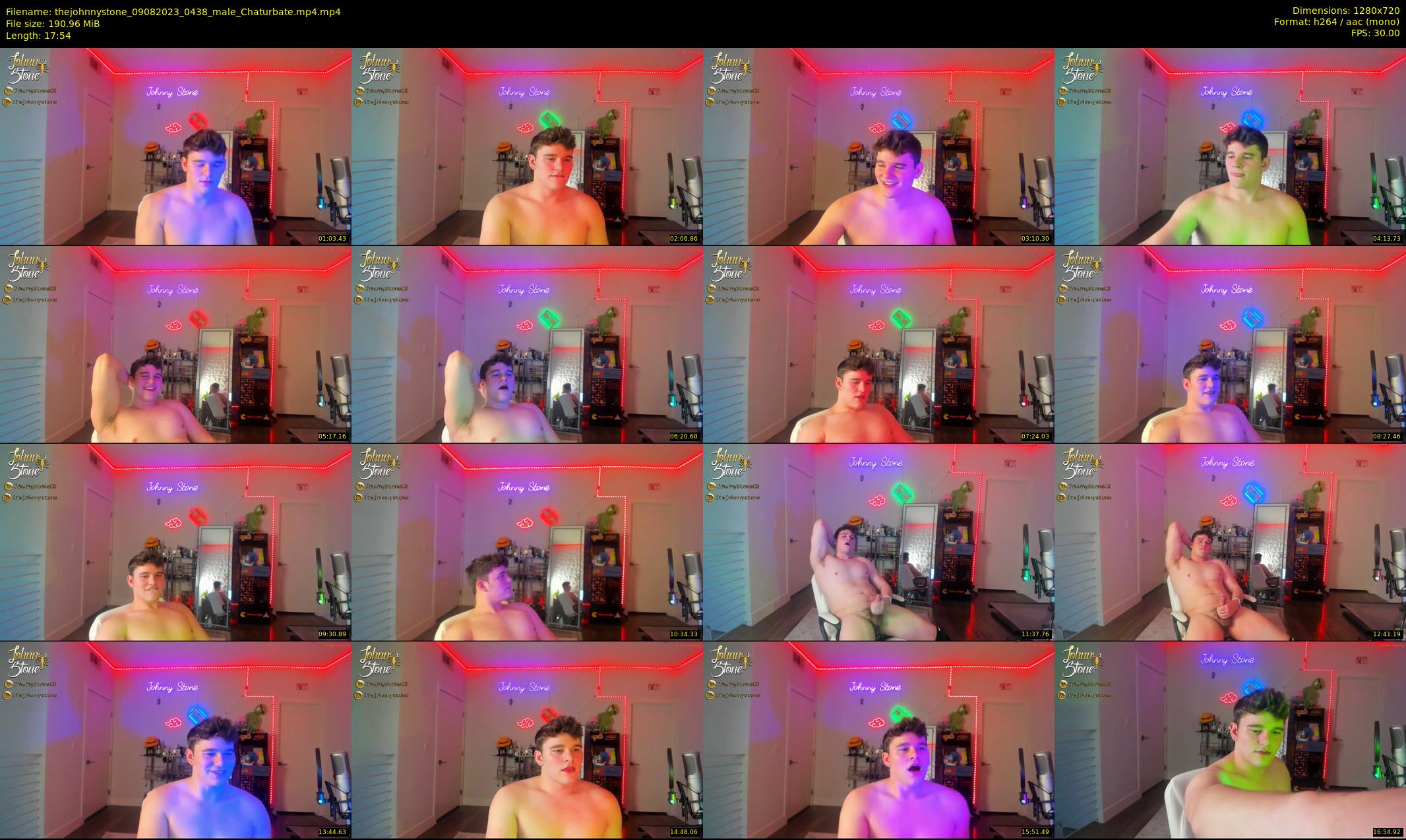 thejohnnystone — 18 minute Chaturbate male cam show recording, 720p, Aug 9, 2023