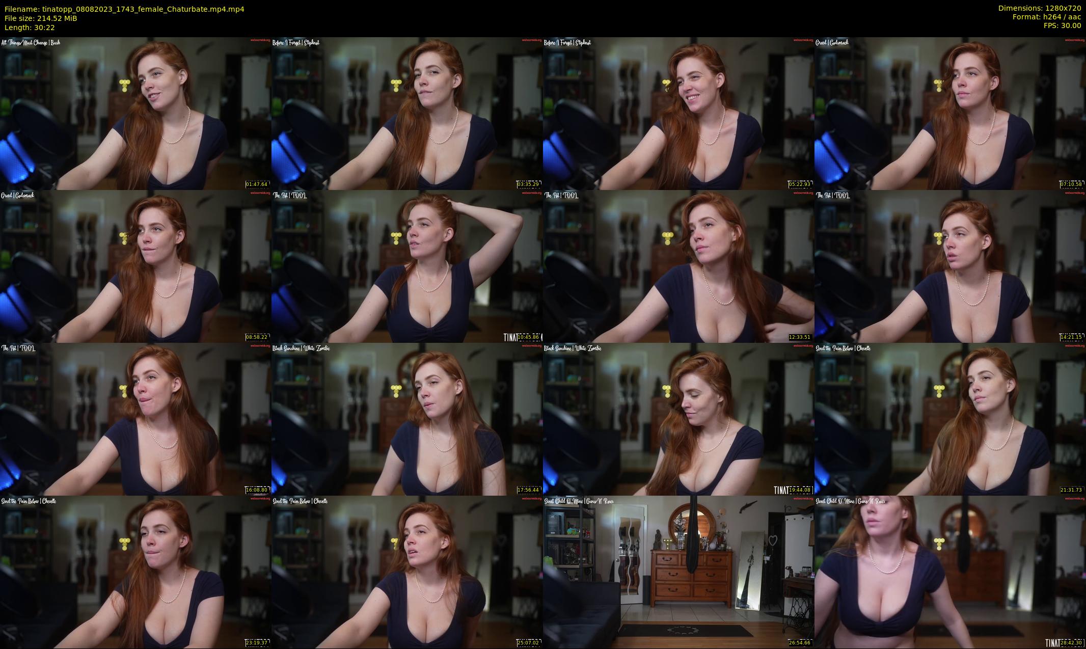 tinatopp — 31 minute Chaturbate female cam show recording, 720p, Aug 8, 2023
