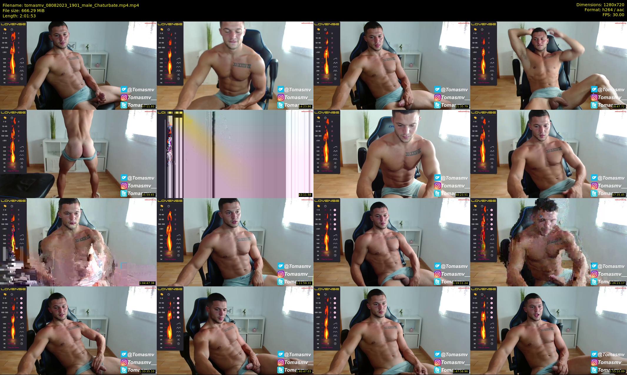 tomasmv — 122 minute Chaturbate male cam show recording, 720p, Aug 8, 2023