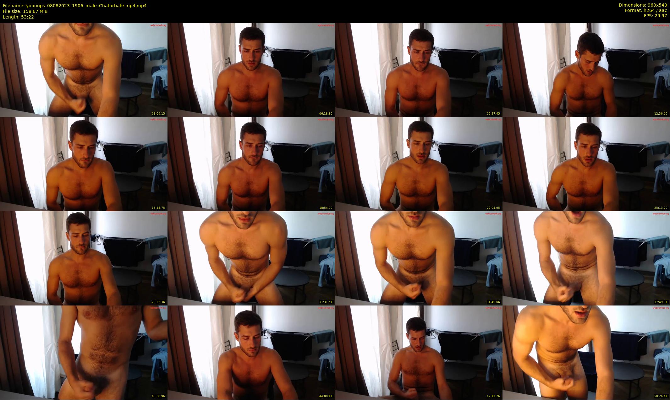 yoooups — 54 minute Chaturbate male cam show recording, 480p, Aug 8, 2023