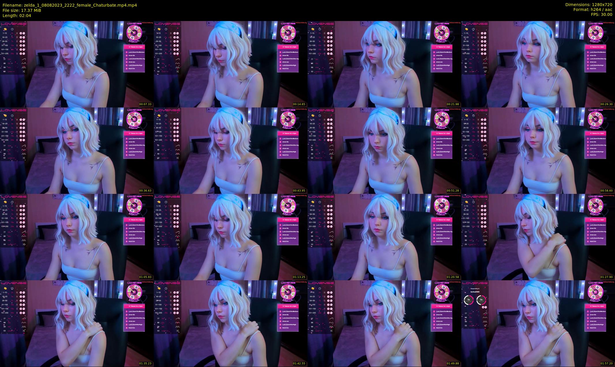 zelda_1 — 3 minute Chaturbate female cam show recording, 720p, Aug 8, 2023
