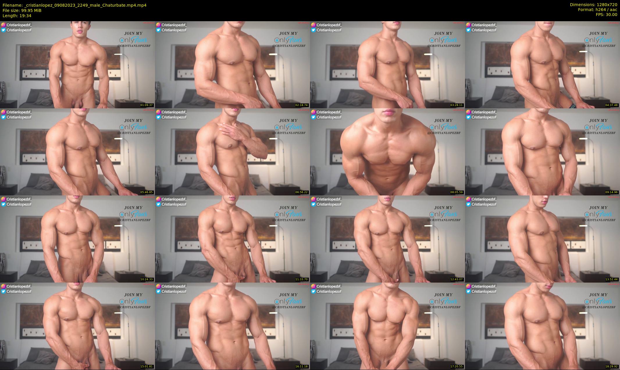 _cristianlopez — 20 minute Chaturbate male cam show recording, 720p, Aug 9, 2023