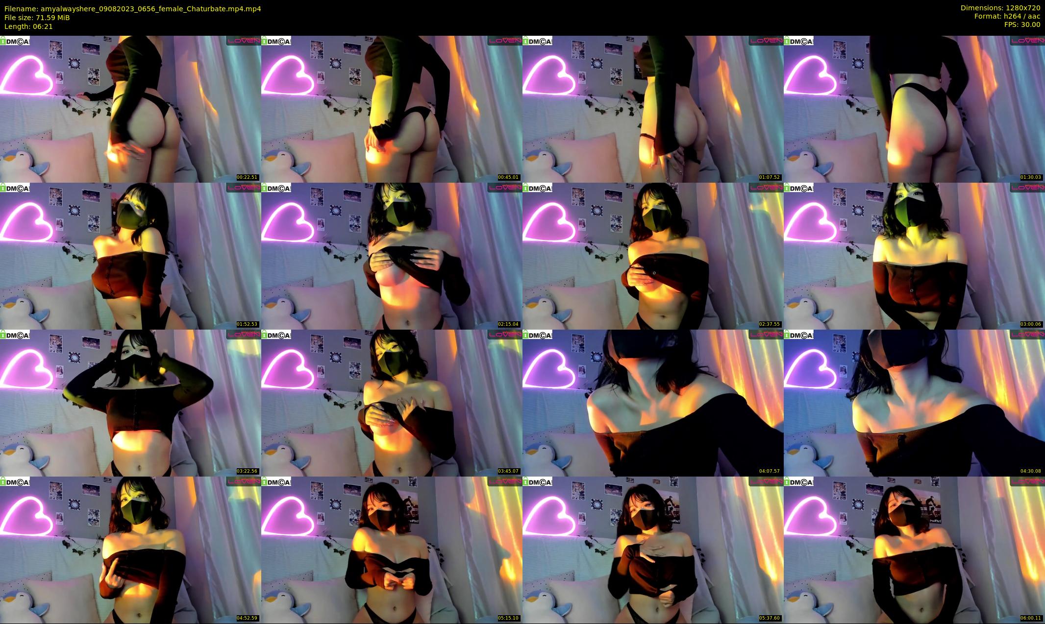 amyalwayshere — 7 minute Chaturbate female cam show recording, 720p, Aug 9, 2023