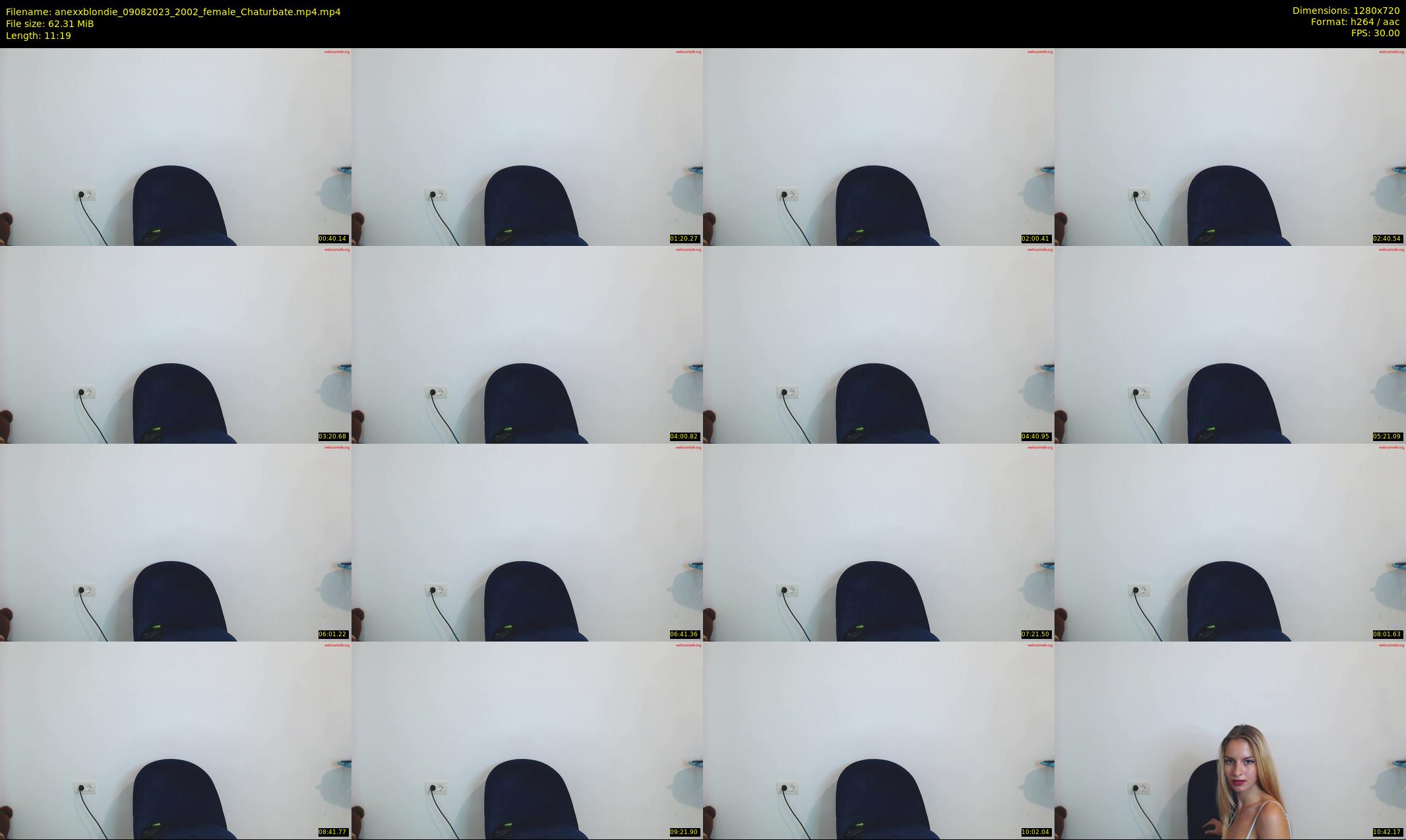 anexxblondie — 12 minute Chaturbate female cam show recording, 720p, Aug 9, 2023