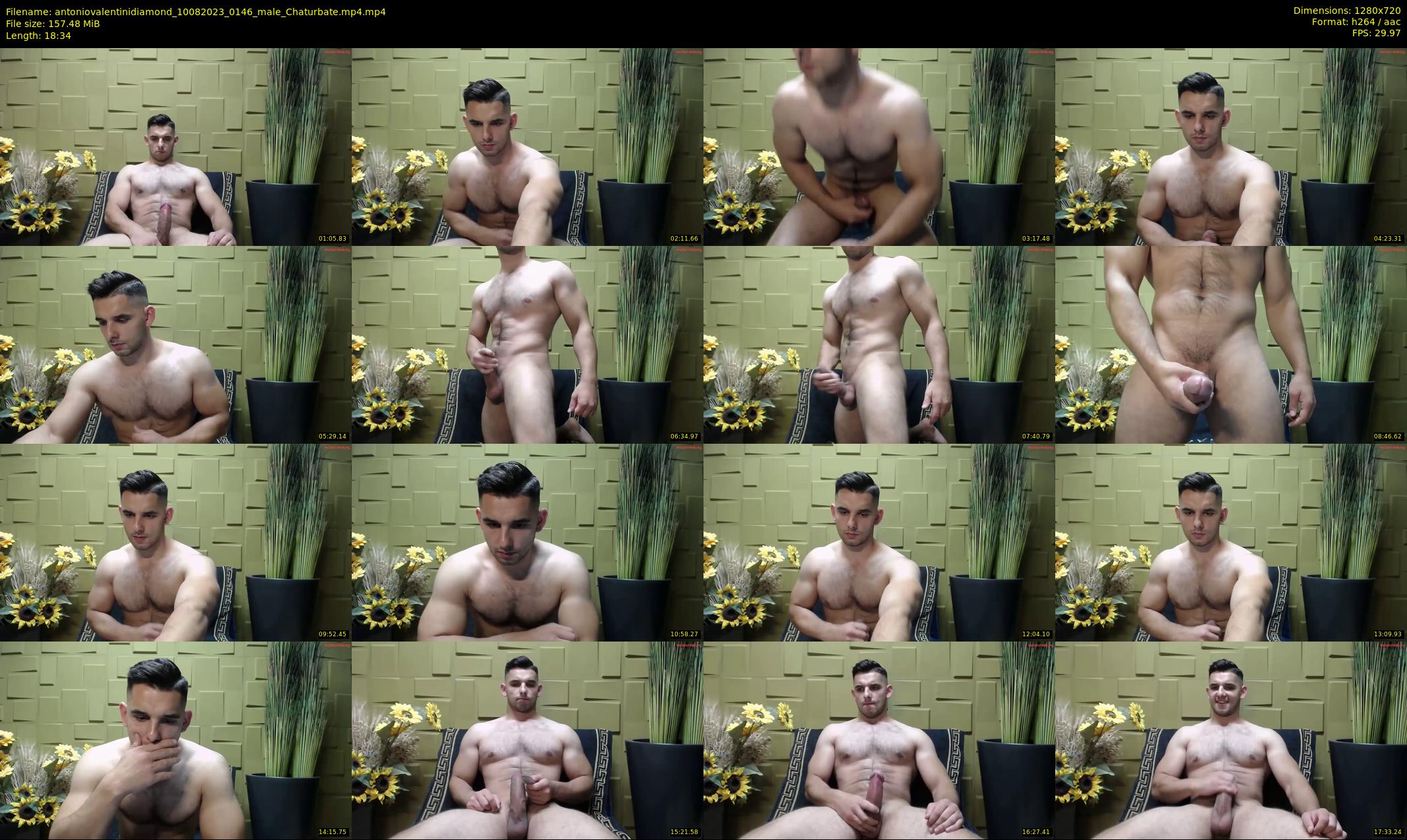 antoniovalentinidiamond — 19 minute Chaturbate male cam show recording, 720p, Aug 10, 2023