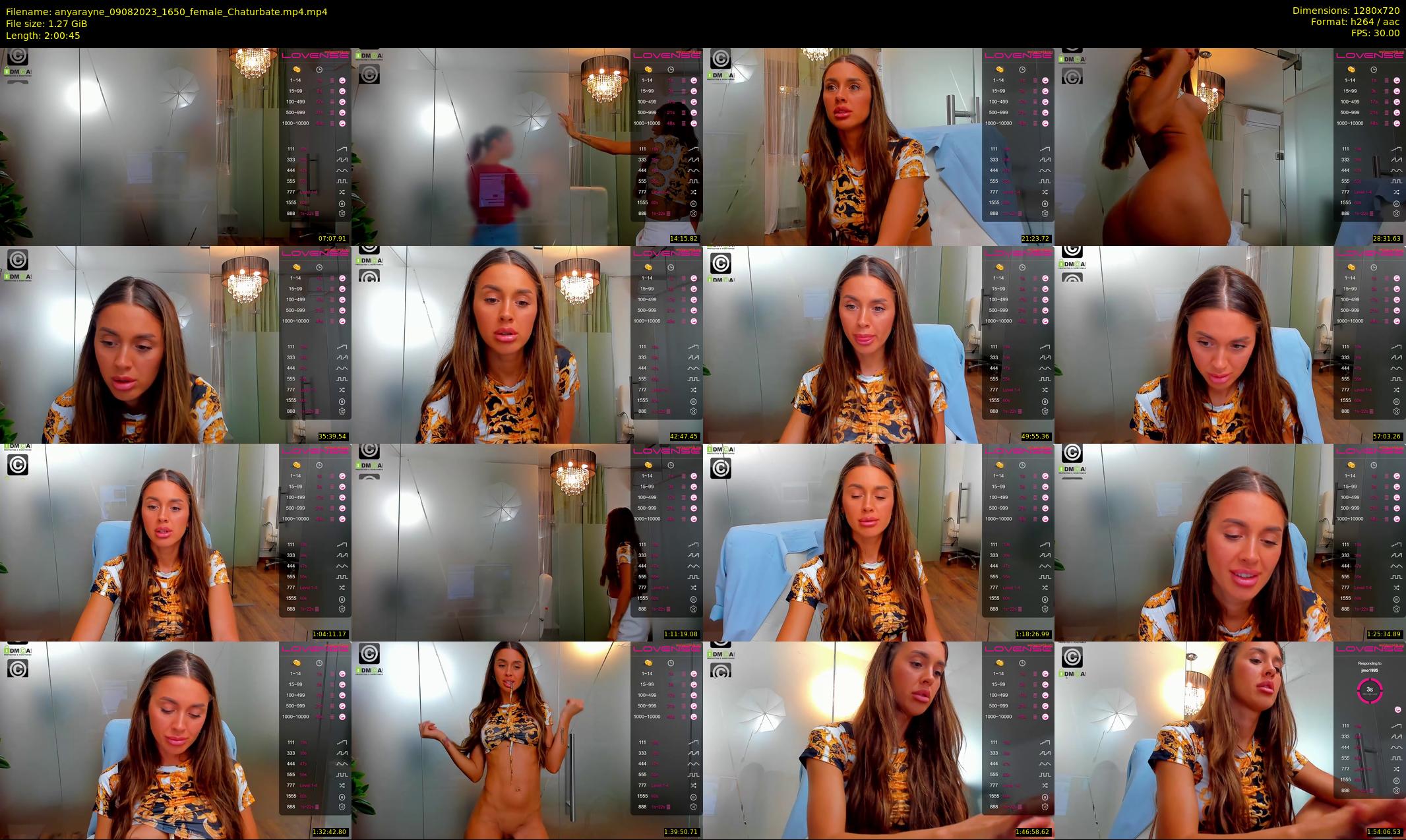 anyarayne — 121 minute Chaturbate female cam show recording, 720p, Aug 9, 2023