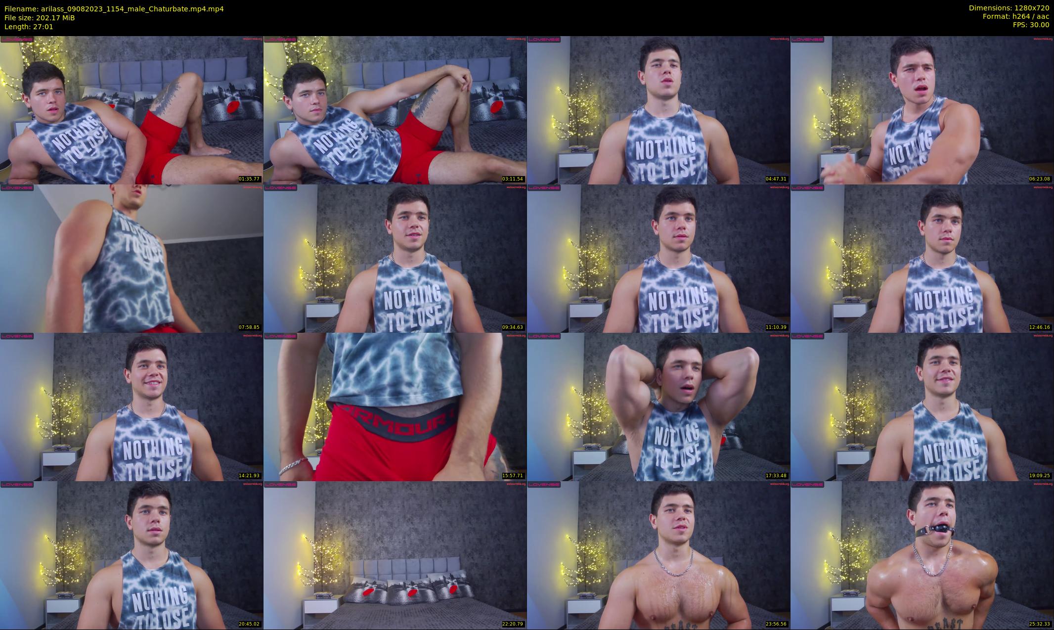 arilass — 28 minute Chaturbate male cam show recording, 720p, Aug 9, 2023