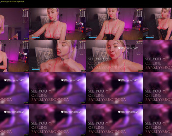 bronnica — 13 minute Chaturbate female cam show recording, 720p, Aug 9, 2023