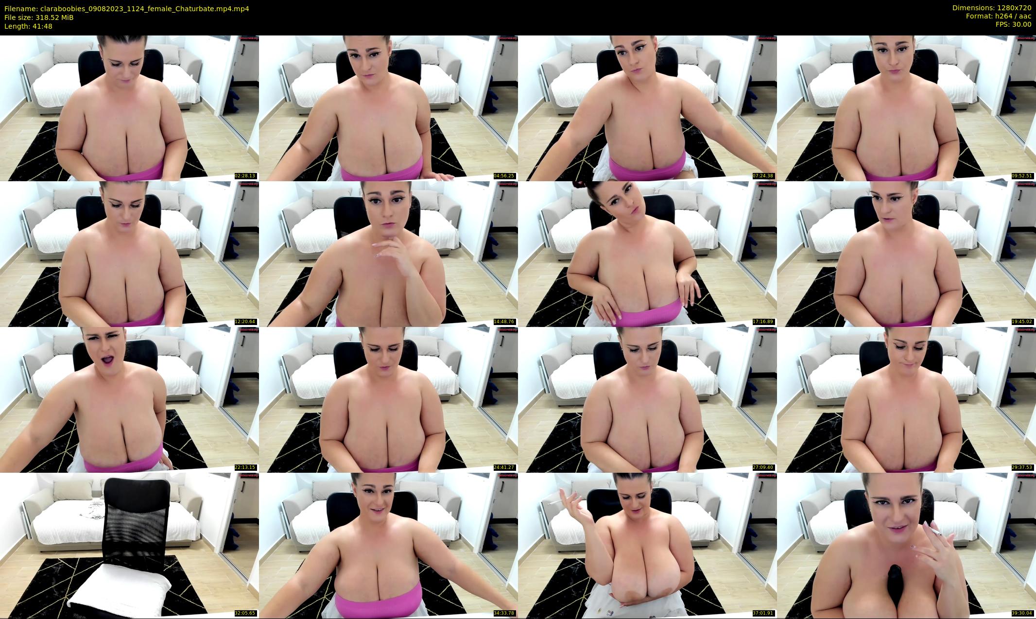 claraboobies — 42 minute Chaturbate female cam show recording, 720p, Aug 9, 2023