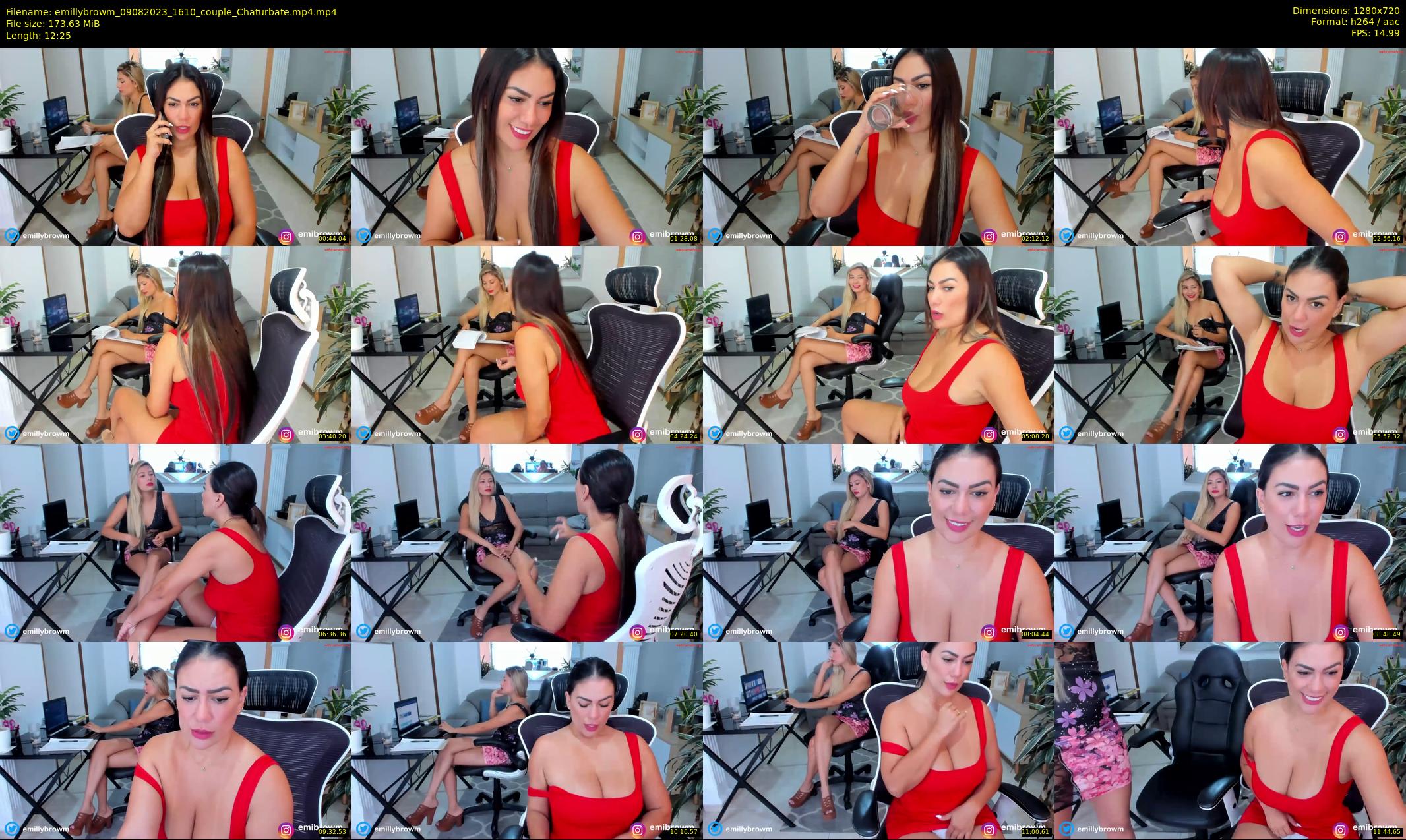 emillybrowm — 13 minute Chaturbate couple cam show recording, 720p, Aug 9, 2023