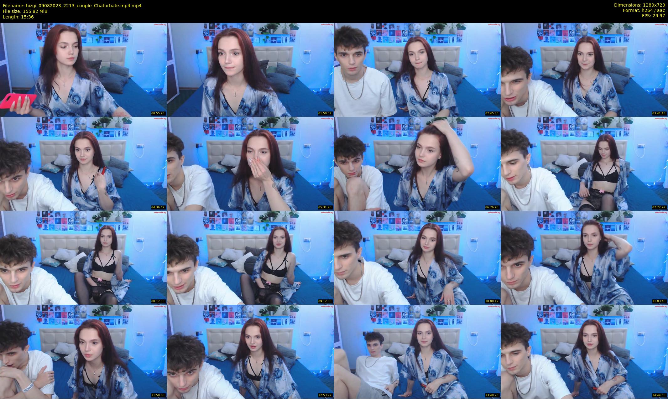 hizgi — 16 minute Chaturbate couple cam show recording, 720p, Aug 9, 2023