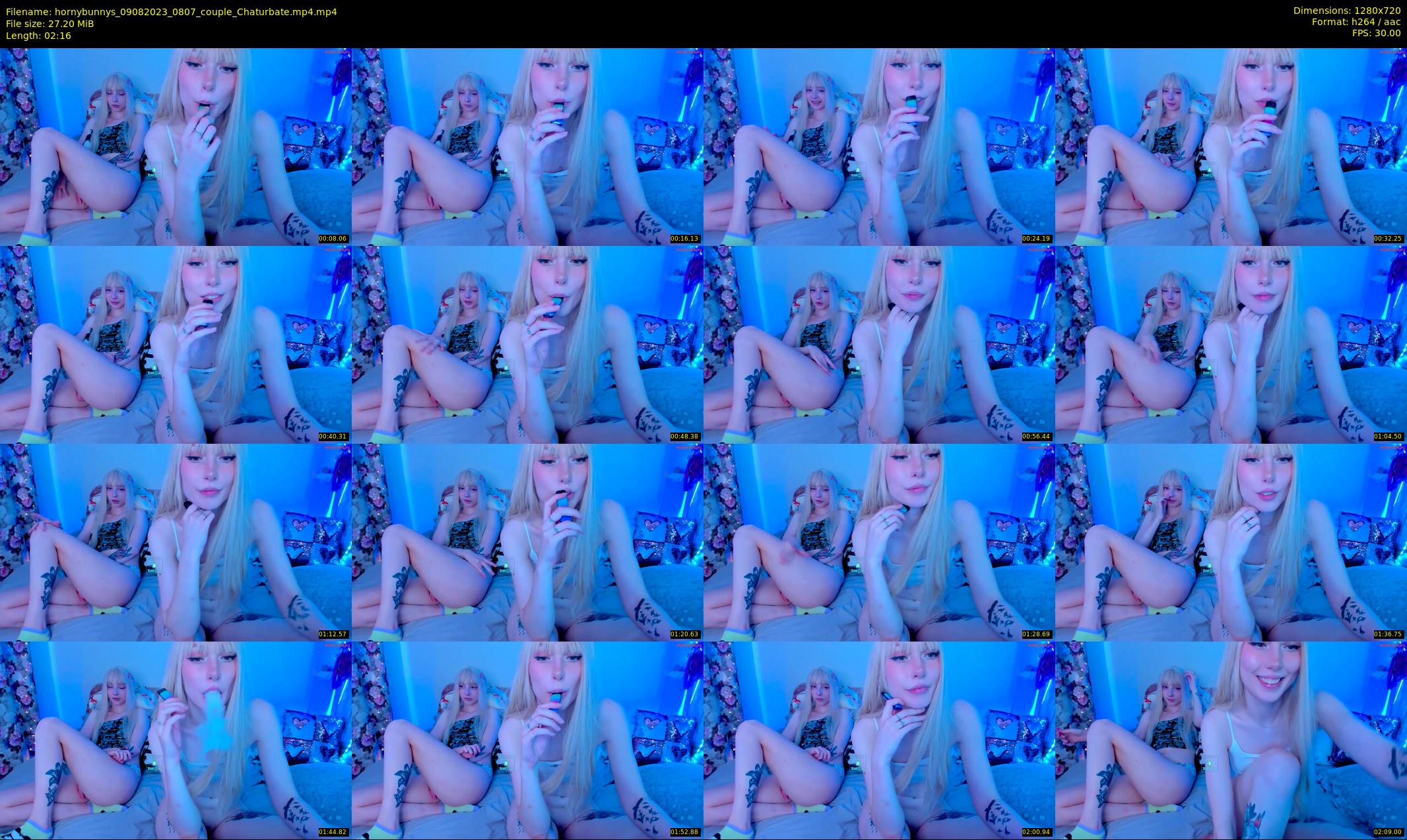 hornybunnys — 3 minute Chaturbate couple cam show recording, 720p, Aug 9, 2023