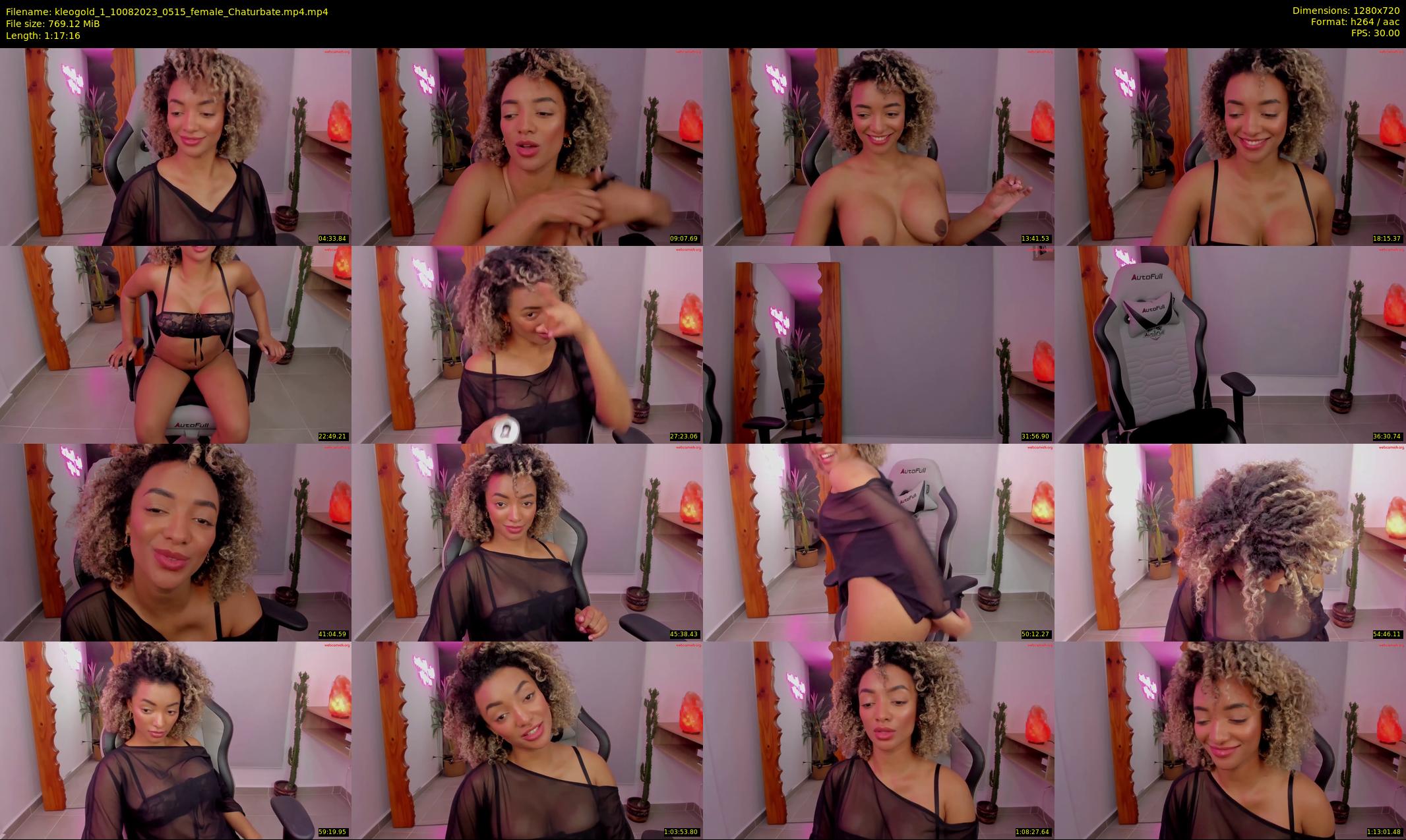 kleogold_1 — 78 minute Chaturbate female cam show recording, 720p, Aug 10, 2023