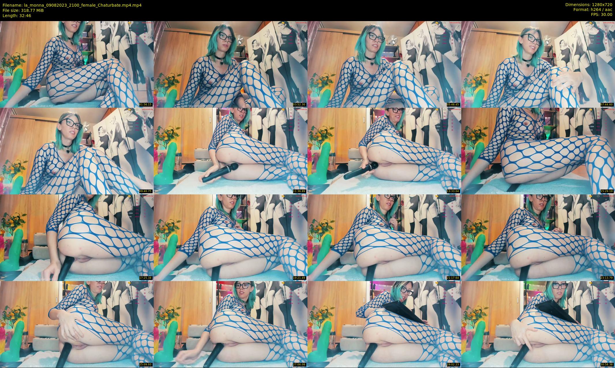 la_monna — 33 minute Chaturbate female cam show recording, 720p, Aug 9, 2023