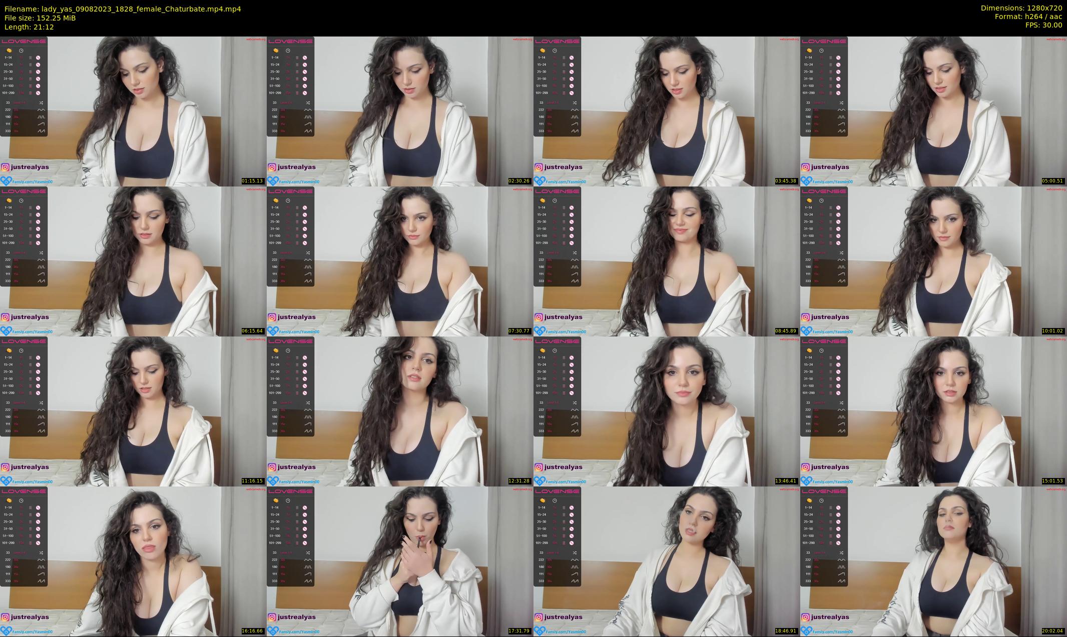 lady_yas — 22 minute Chaturbate female cam show recording, 720p, Aug 9, 2023