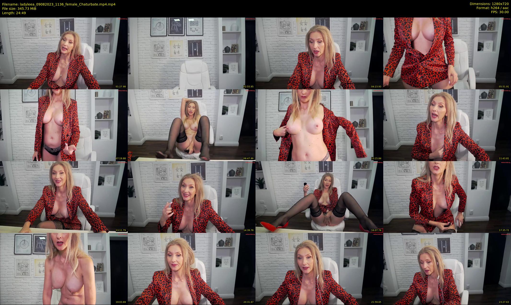 ladyleea — 25 minute Chaturbate female cam show recording, 720p, Aug 9, 2023