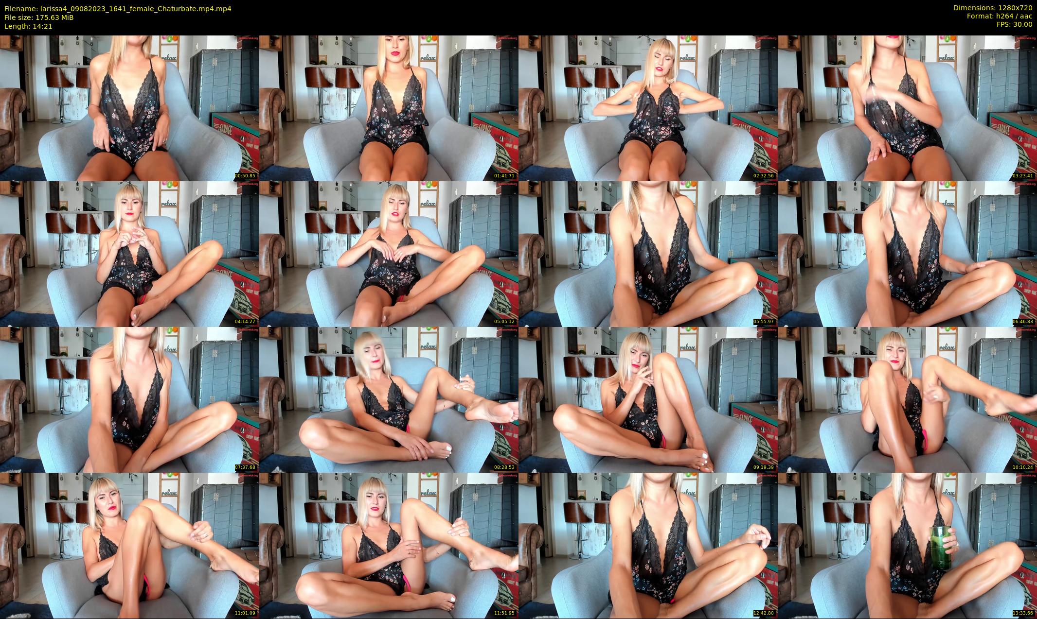 larissa4 — 15 minute Chaturbate female cam show recording, 720p, Aug 9, 2023