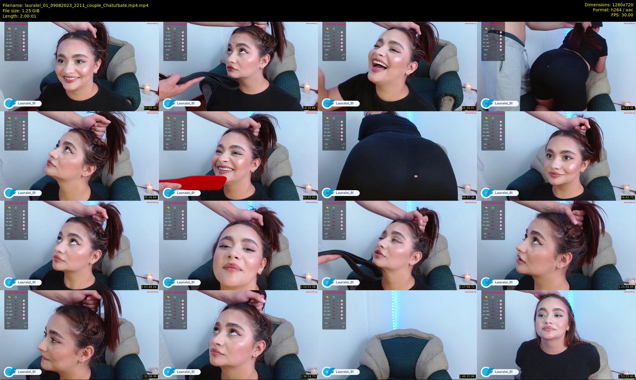 lauralei_01 — 121 minute Chaturbate couple cam show recording, 720p, Aug 9, 2023