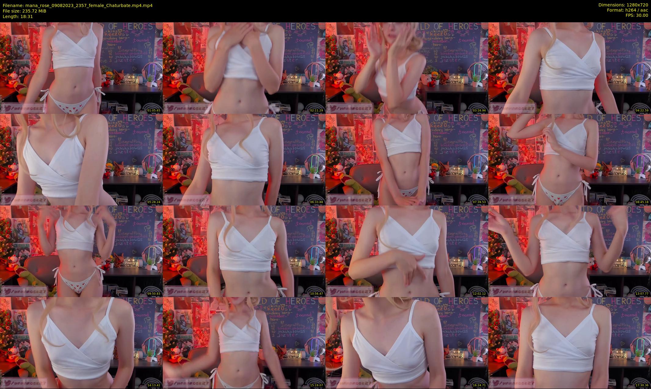 mana_rose — 19 minute Chaturbate female cam show recording, 720p, Aug 9, 2023