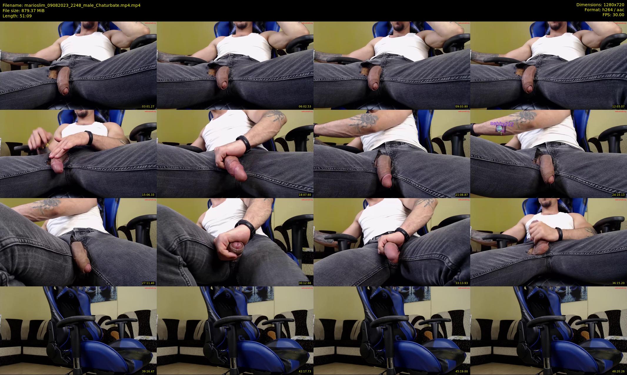 marioslim — 52 minute Chaturbate male cam show recording, 720p, Aug 9, 2023