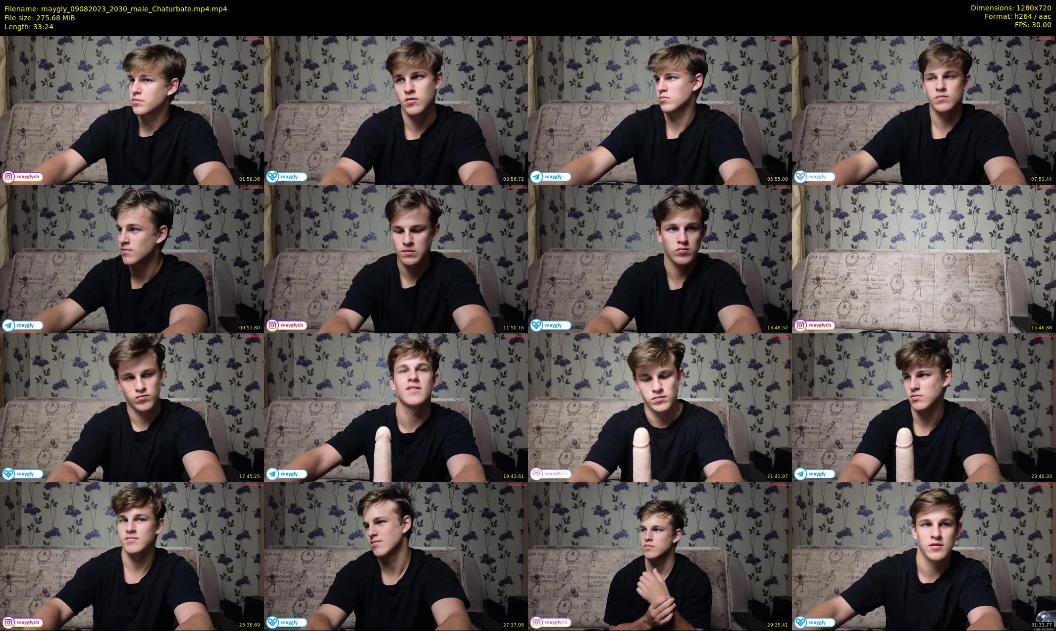 maygly — 34 minute Chaturbate male cam show recording, 720p, Aug 9, 2023