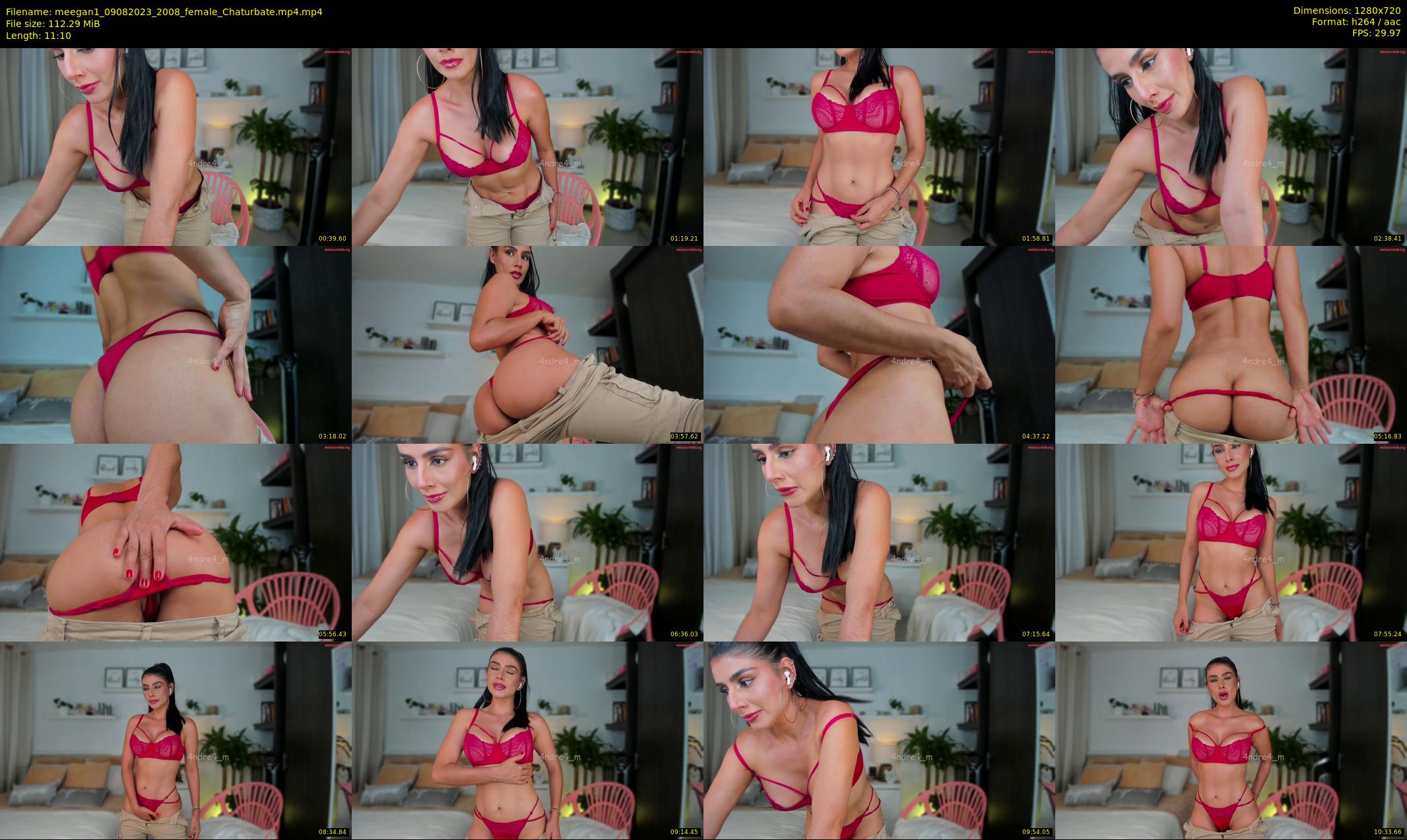 meegan1 — 12 minute Chaturbate female cam show recording, 720p, Aug 9, 2023