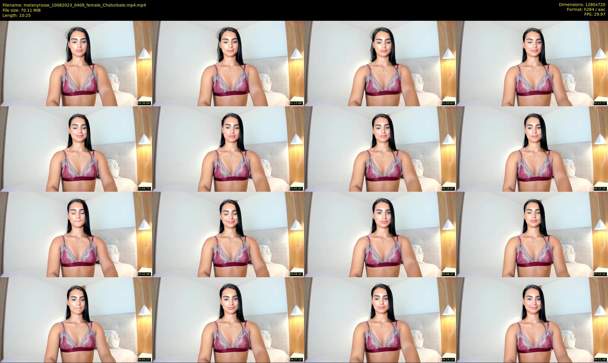 melanyrosse — 11 minute Chaturbate female cam show recording, 720p, Aug 10, 2023
