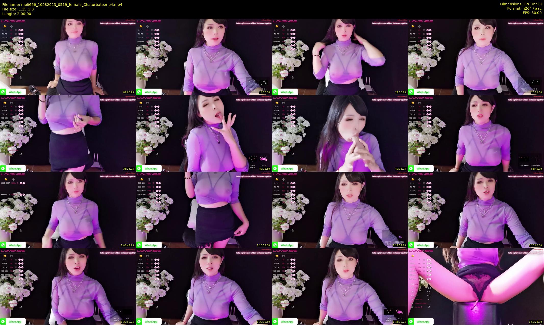 moli666 — 120 minute Chaturbate female cam show recording, 720p, Aug 10, 2023
