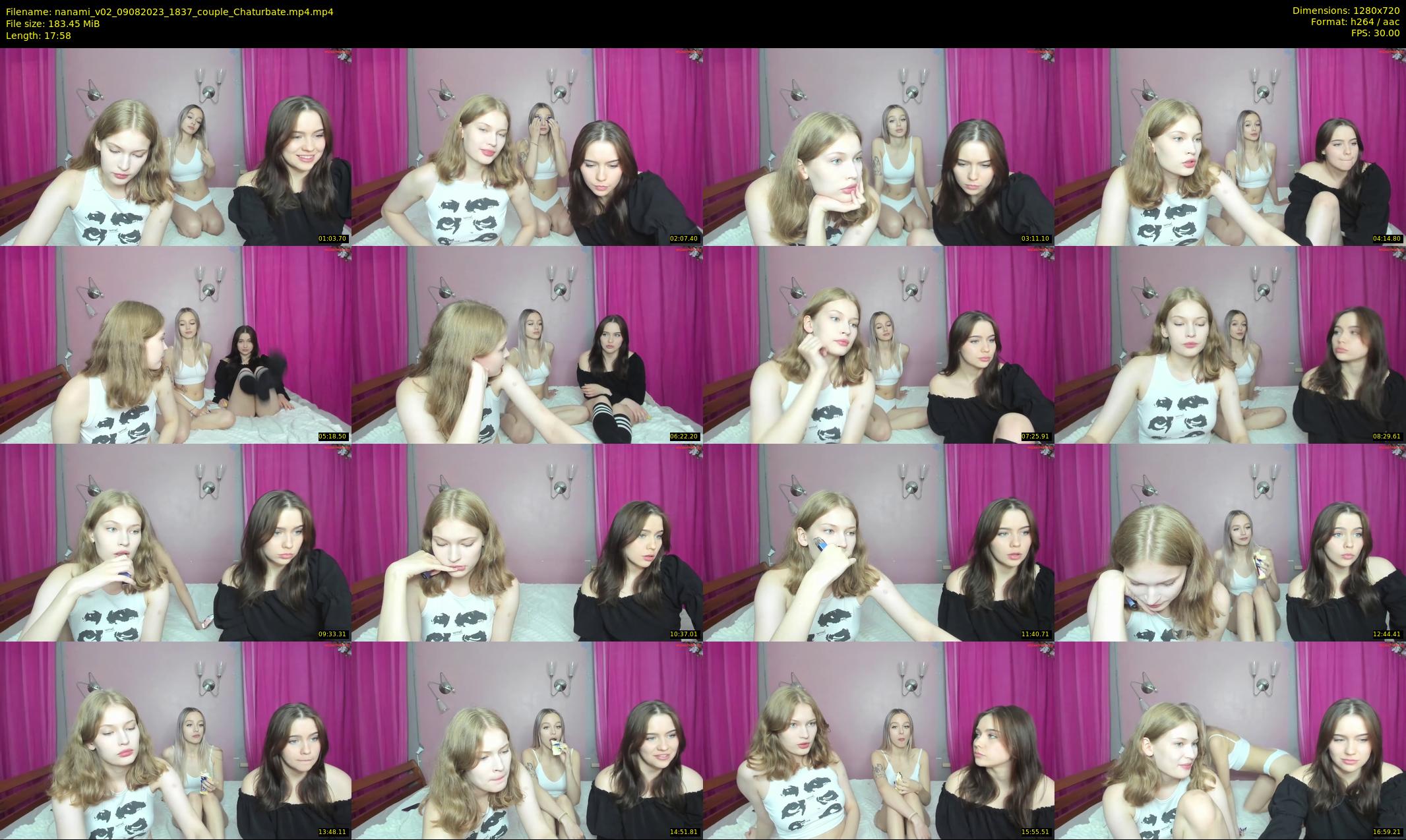 nanami_v02 — 18 minute Chaturbate couple cam show recording, 720p, Aug 9, 2023