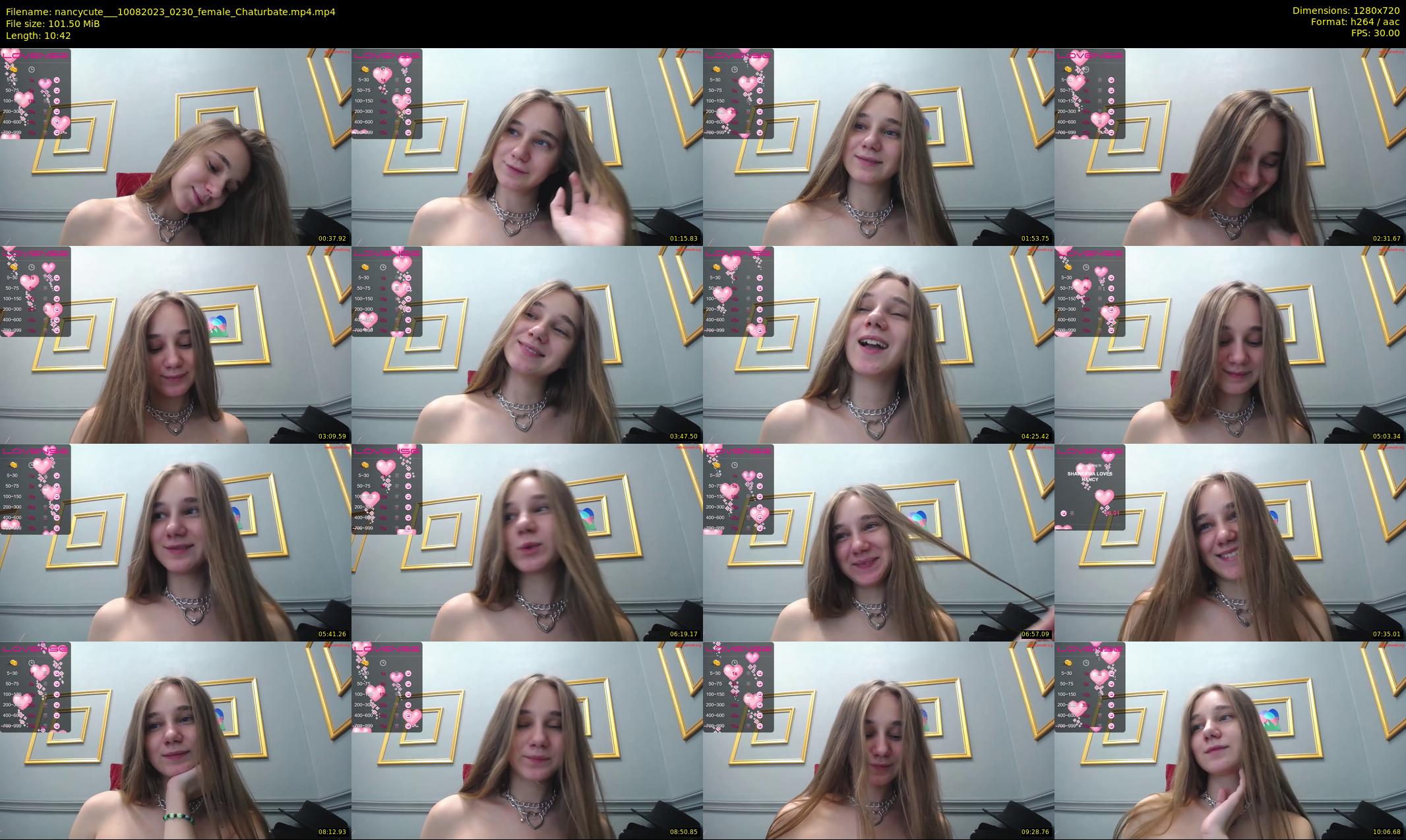 nancycute__ — 11 minute Chaturbate female cam show recording, 720p, Aug 10, 2023
