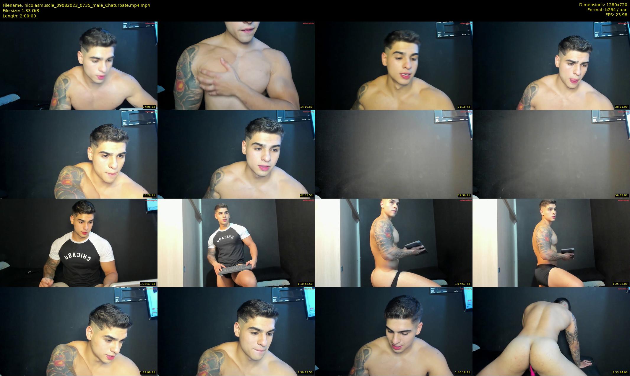 nicolasmuscle — 120 minute Chaturbate male cam show recording, 720p, Aug 9, 2023