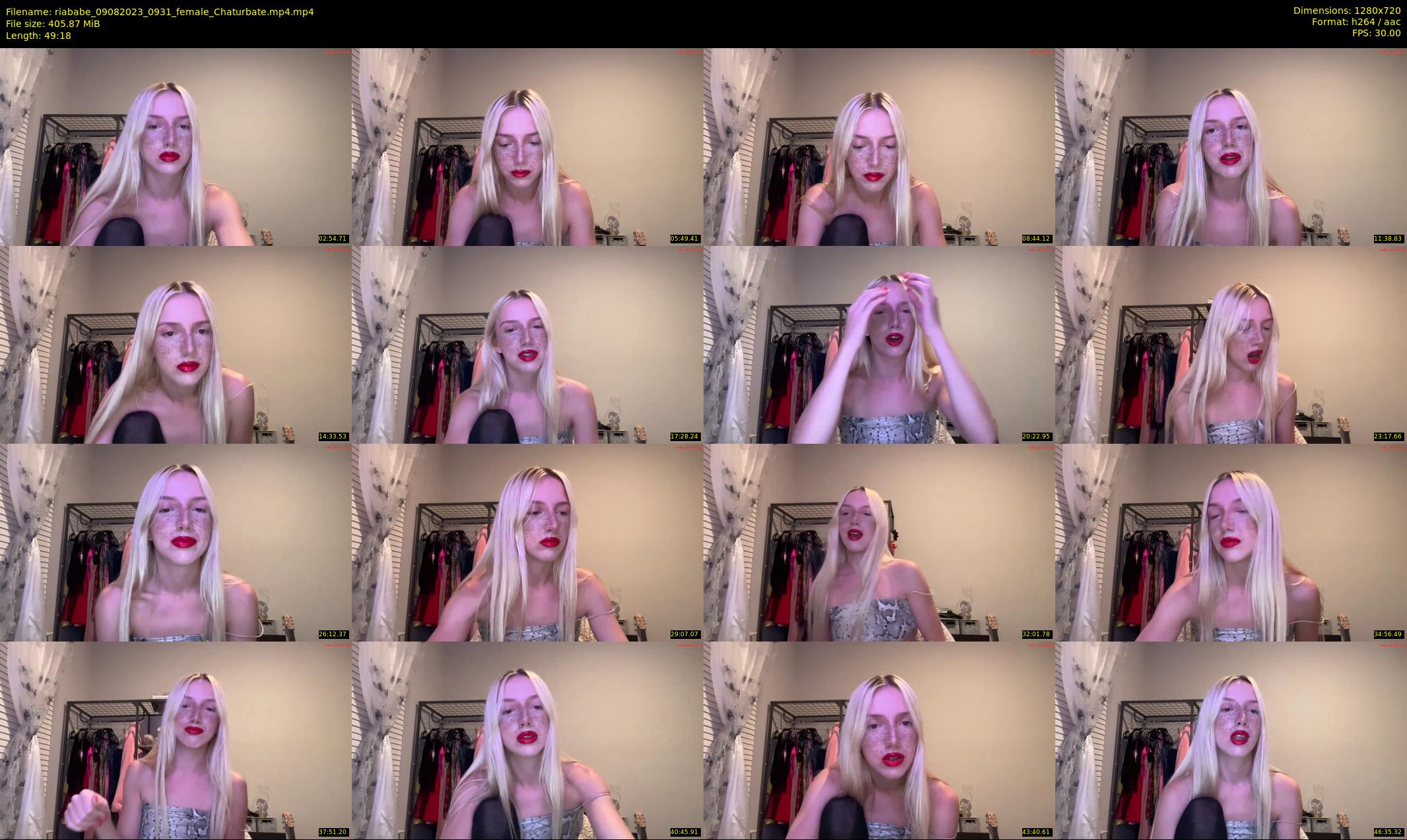 riababe — 50 minute Chaturbate female cam show recording, 720p, Aug 9, 2023