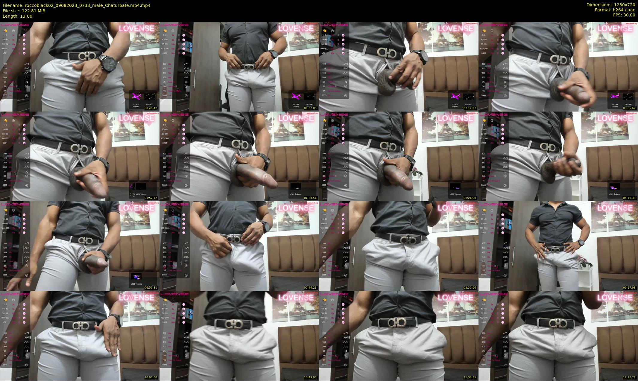 roccoblack02 — 14 minute Chaturbate male cam show recording, 720p, Aug 9, 2023