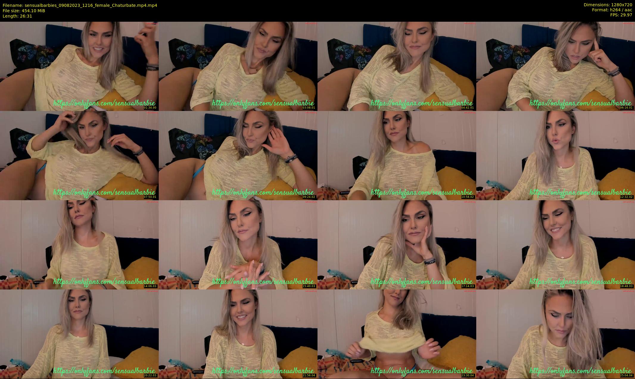 sensualbarbies — 27 minute Chaturbate female cam show recording, 720p, Aug 9, 2023