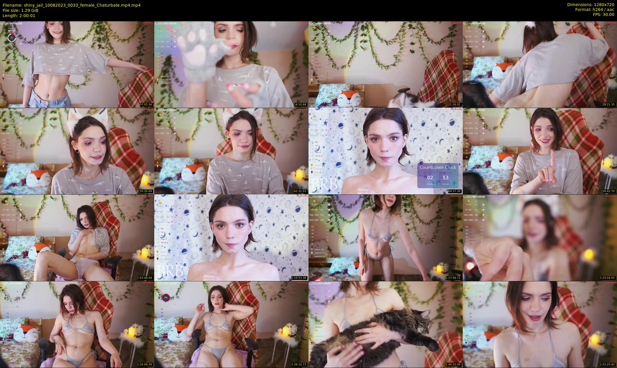 shiny_jail — 121 minute Chaturbate female cam show recording, 720p, Aug 10, 2023