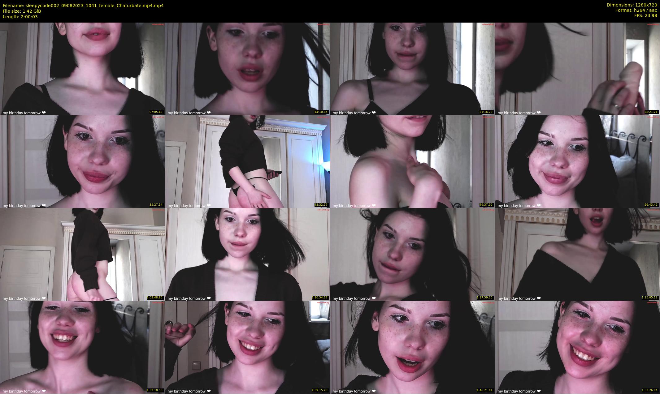sleepycode002 — 121 minute Chaturbate female cam show recording, 720p, Aug 9, 2023