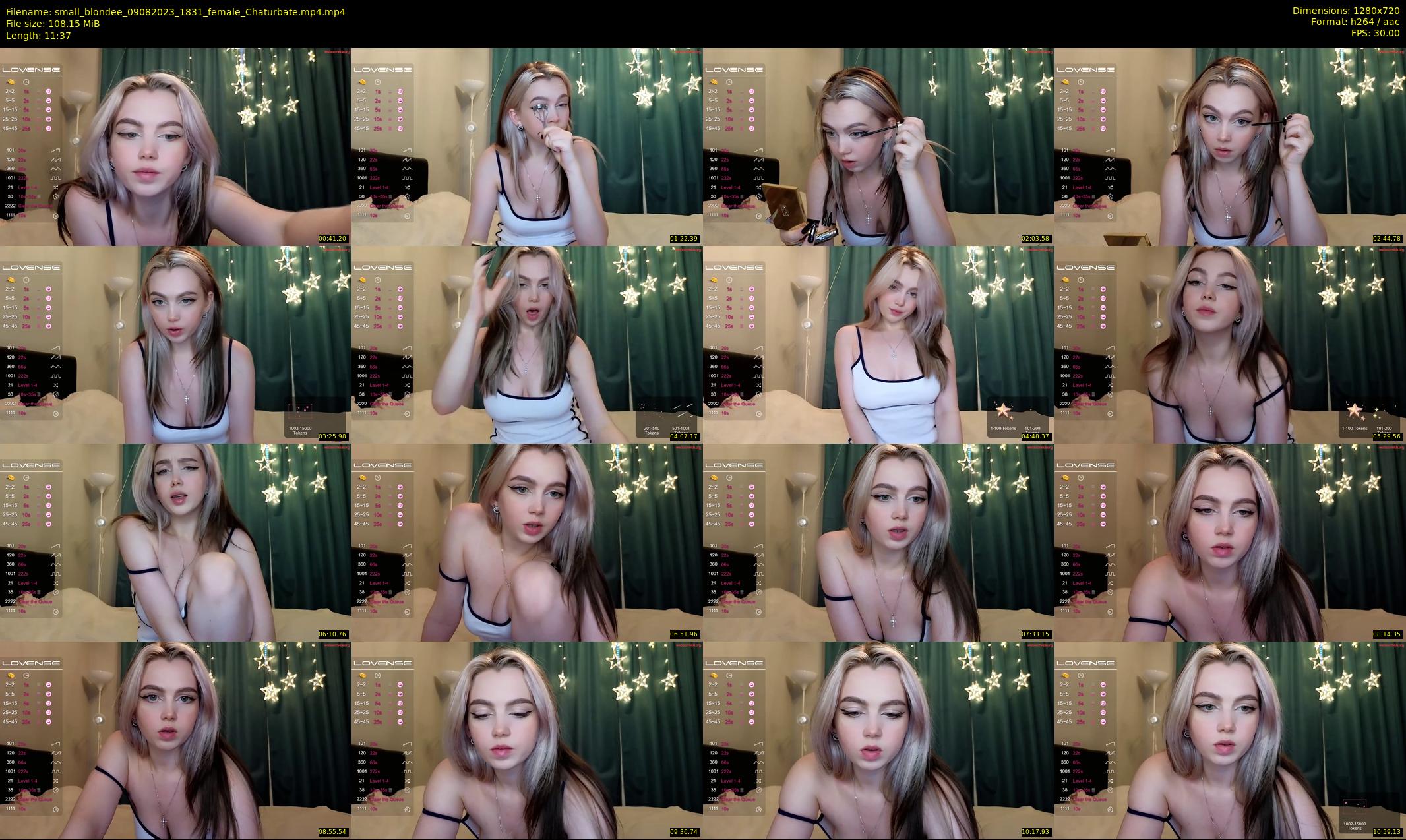 small_blondee — 12 minute Chaturbate female cam show recording, 720p, Aug 9, 2023