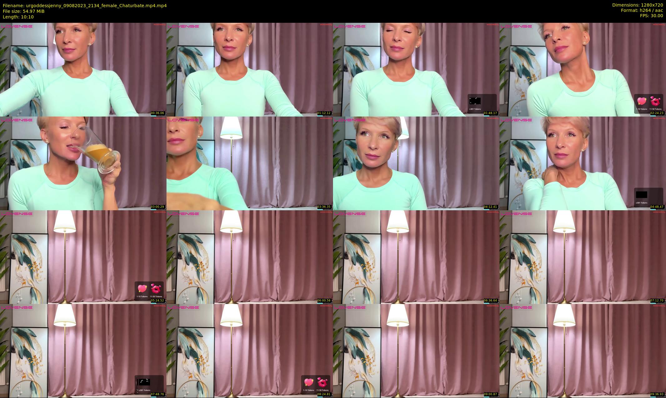 urgoddessjenny — 11 minute Chaturbate female cam show recording, 720p, Aug 9, 2023