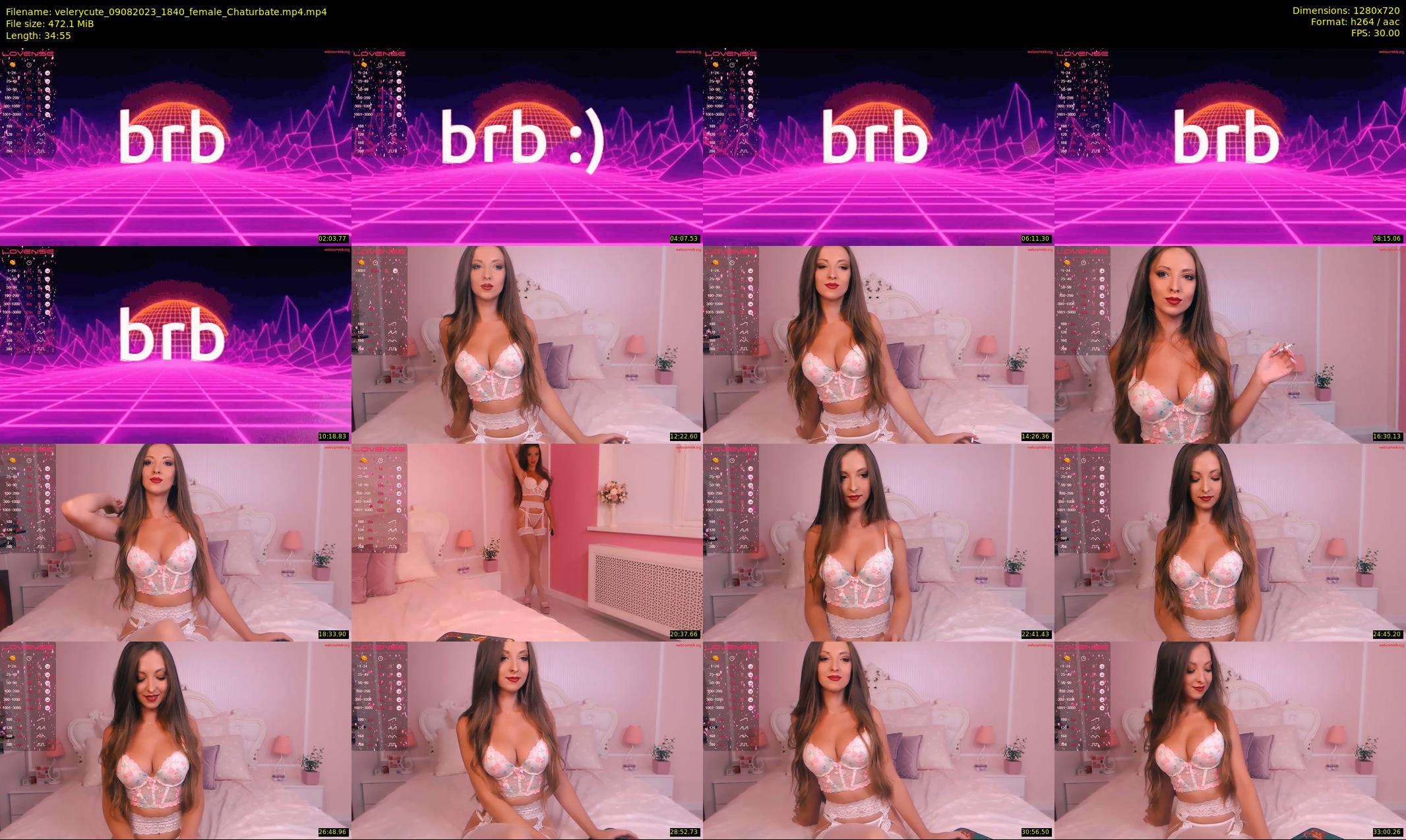 velerycute — 35 minute Chaturbate female cam show recording, 720p, Aug 9, 2023