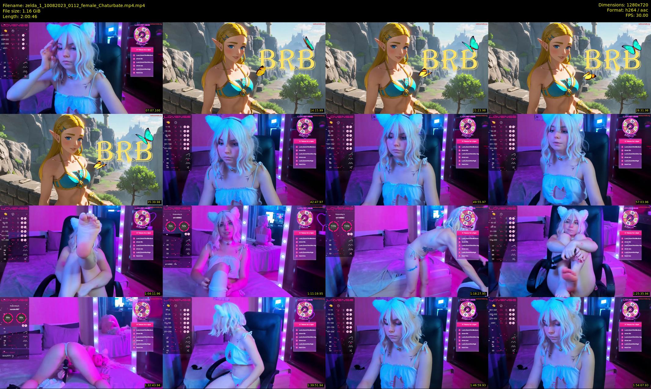zelda_1 — 121 minute Chaturbate female cam show recording, 720p, Aug 10, 2023