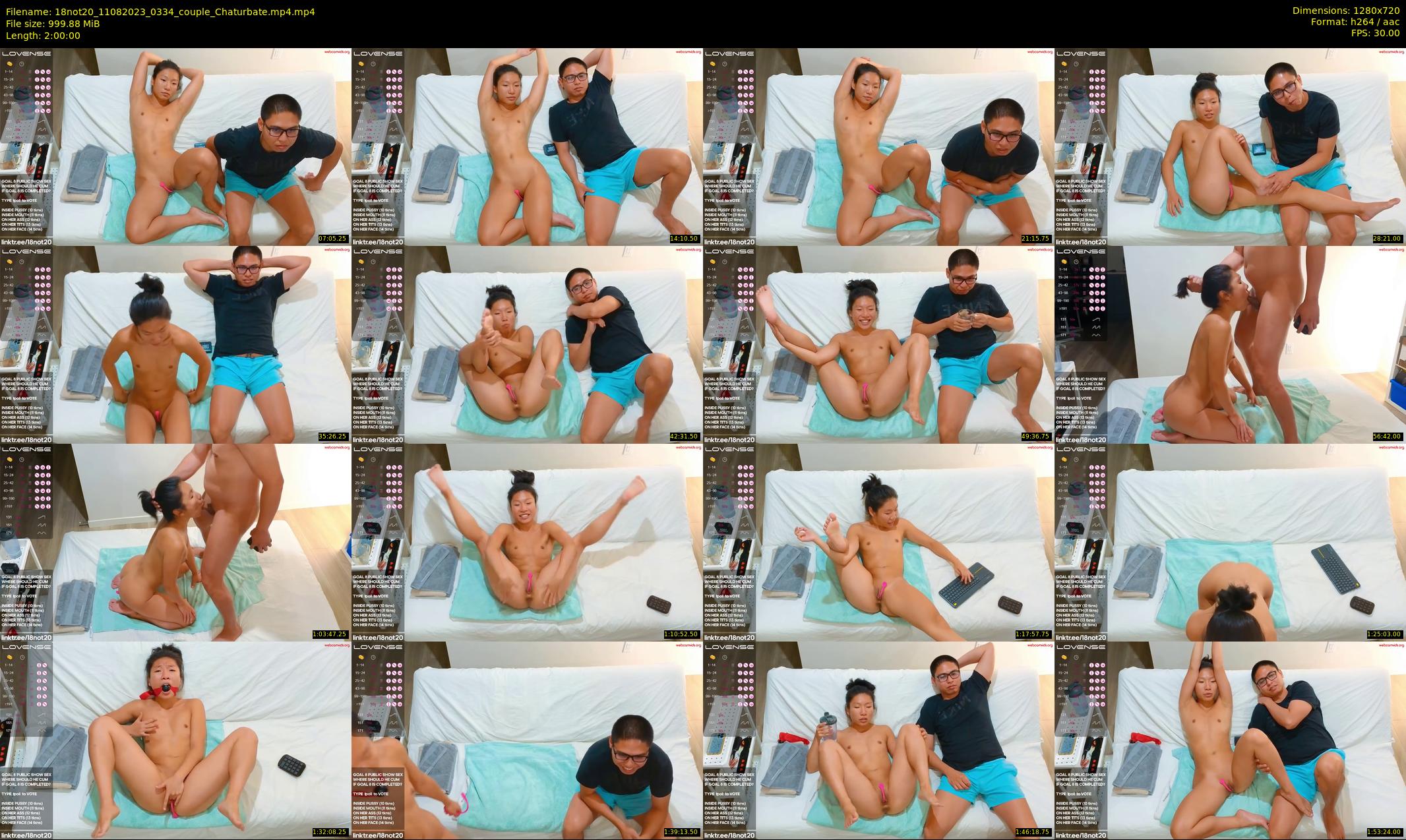18not20 — 120 minute Chaturbate couple cam show recording, 720p, Aug 11, 2023