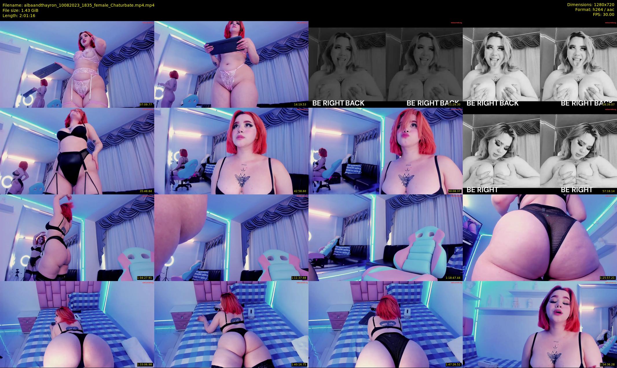 albaandthayron — 122 minute Chaturbate couple cam show recording, 720p, Aug 10, 2023