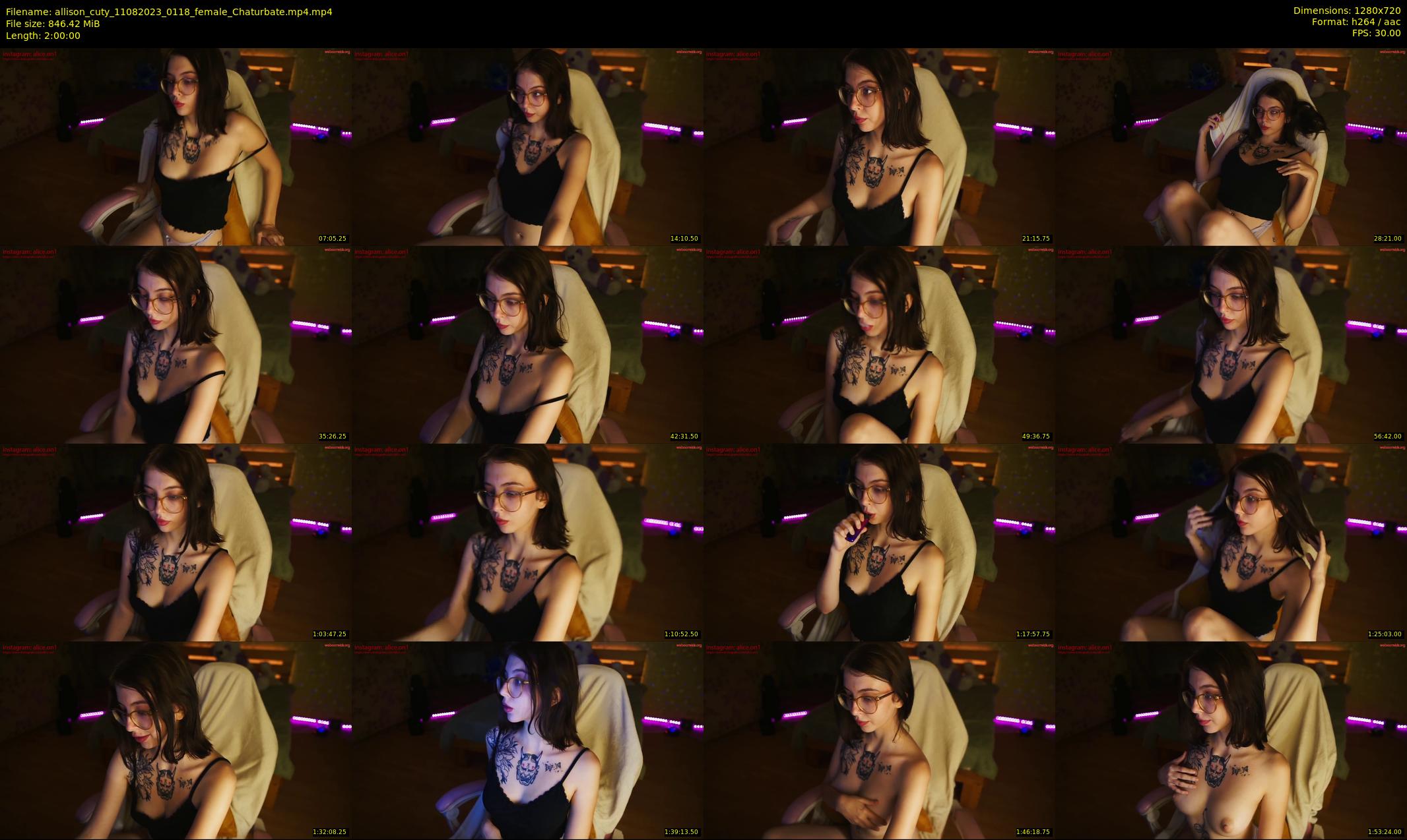 allison_cuty — 120 minute Chaturbate female cam show recording, 720p, Aug 11, 2023