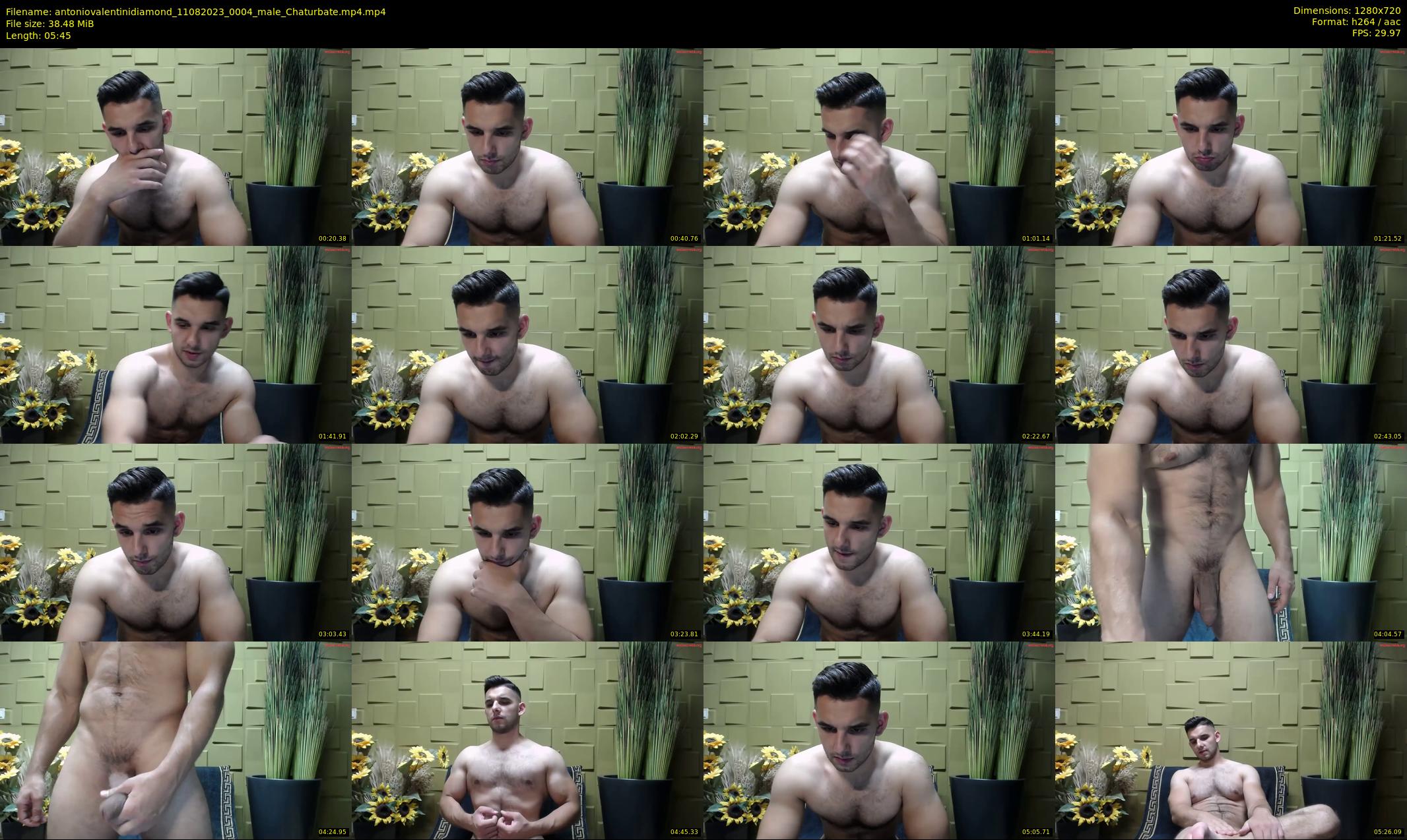 antoniovalentinidiamond — 6 minute Chaturbate male cam show recording, 720p, Aug 11, 2023