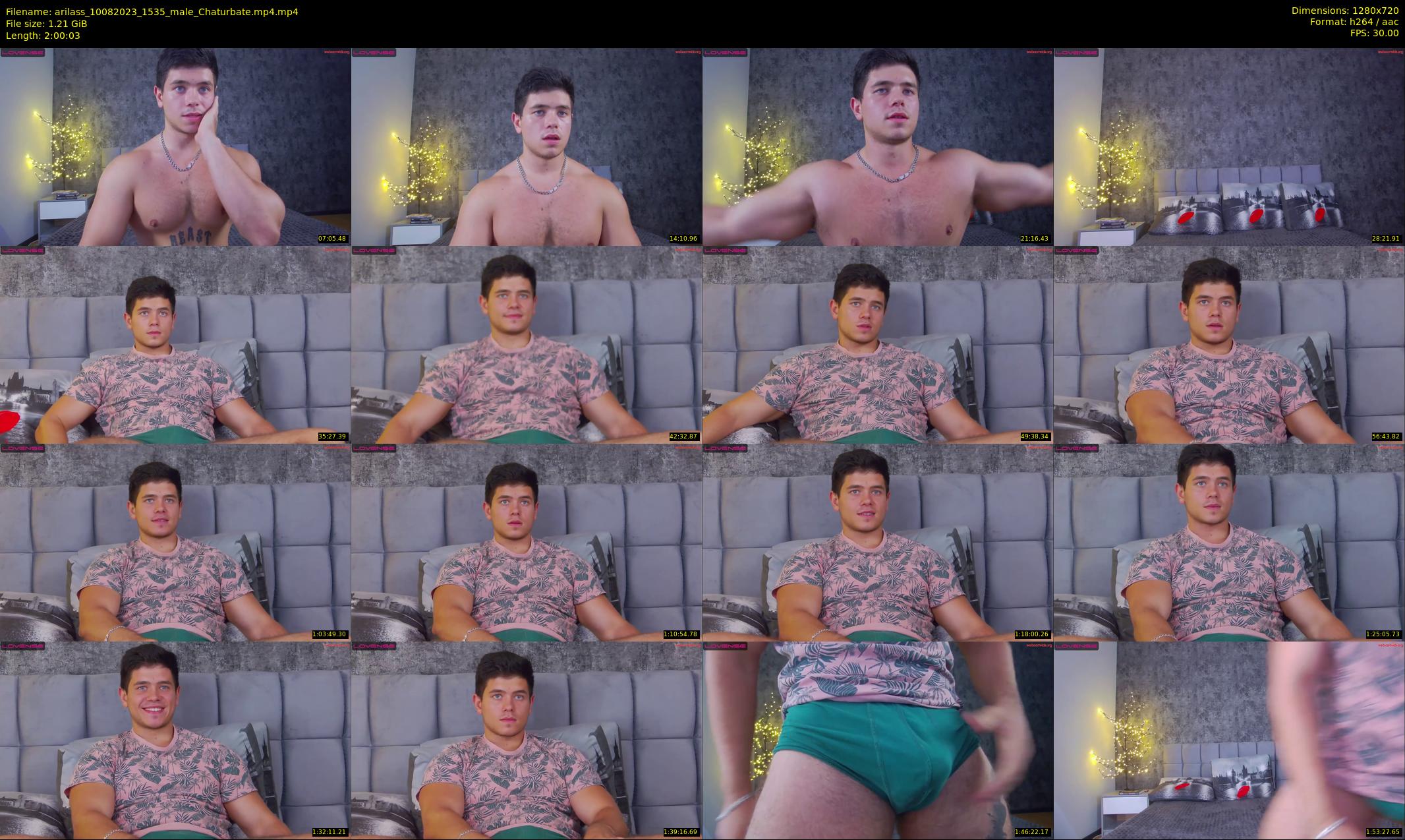 arilass — 121 minute Chaturbate male cam show recording, 720p, Aug 10, 2023