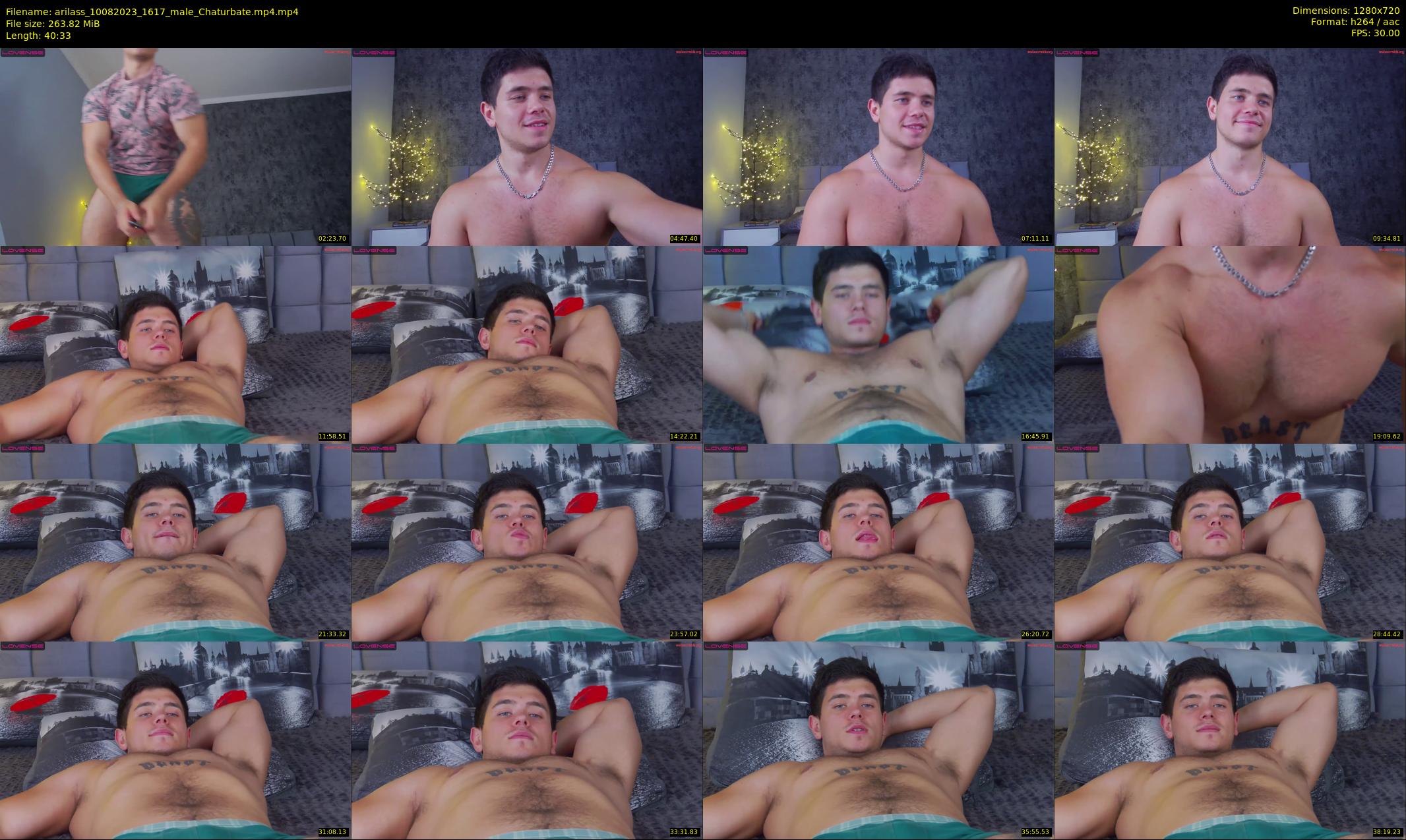 arilass — 41 minute Chaturbate male cam show recording, 720p, Aug 10, 2023