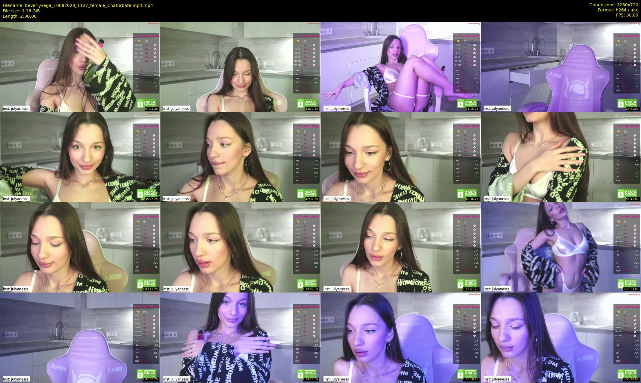 beverlyvega — 120 minute Chaturbate couple cam show recording, 720p, Aug 10, 2023