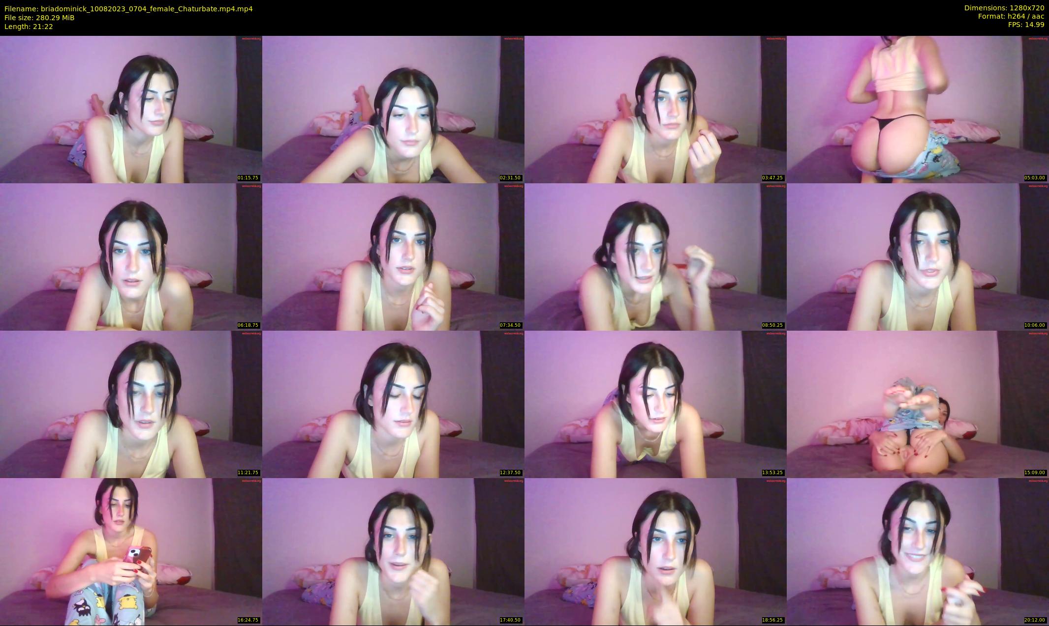 briadominick — 22 minute Chaturbate couple cam show recording, 720p, Aug 10, 2023